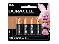 Duracell - Pilas alcalinas AA - 4 paquete - 4 pzs 